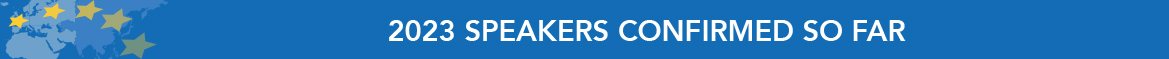 2023 SPEAKERS CONFIRMED SO FAR